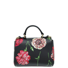 Dolce & Gabbana Black Multicolor DG Floral Print Top Handle Bag
