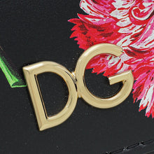Dolce & Gabbana Black Multicolor DG Floral Print Top Handle Bag