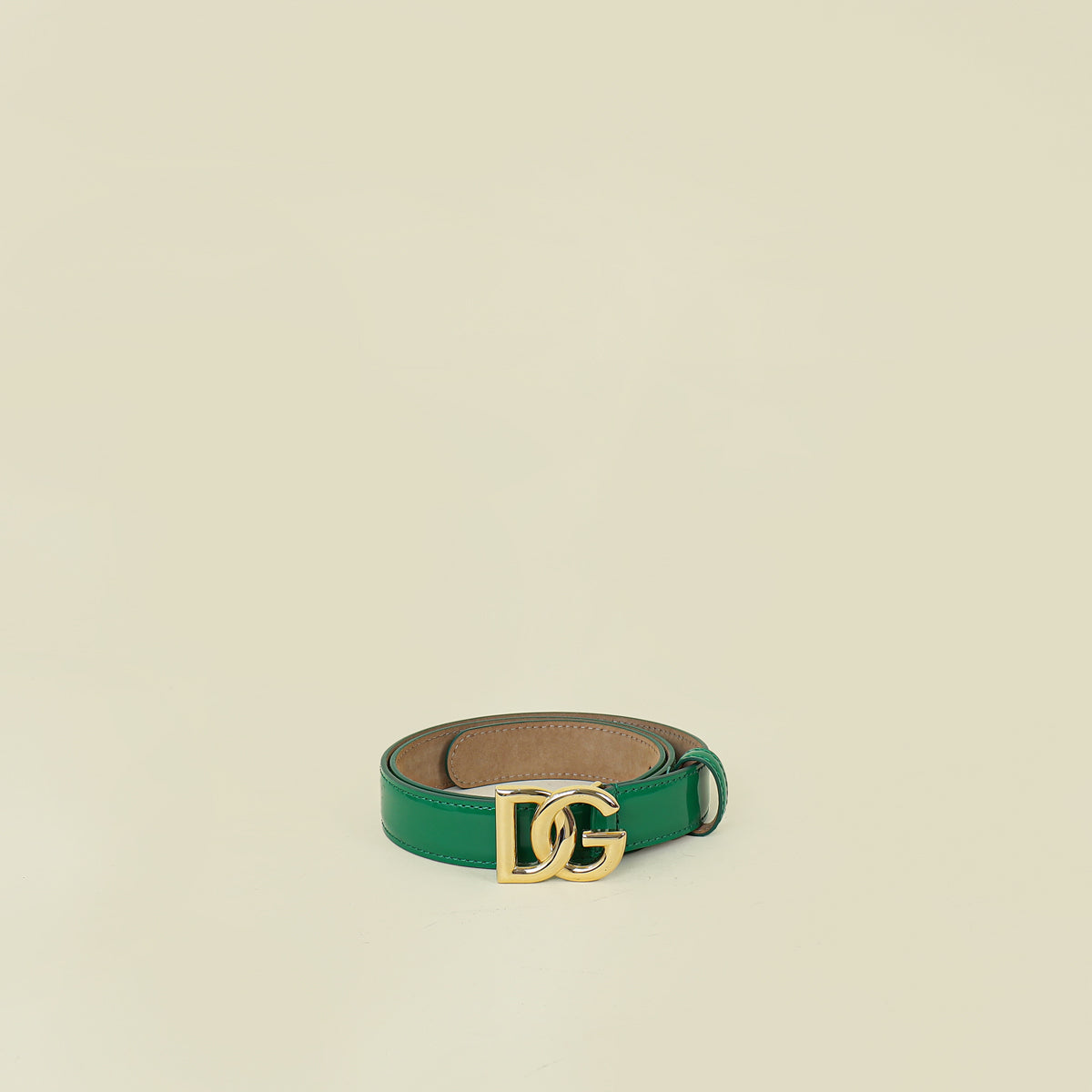 Dolce & Gabbana Green DG Buckle 24mm Belt