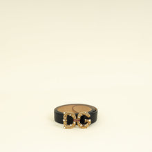 Dolce & Gabbana Black DG Amore Buckle Belt