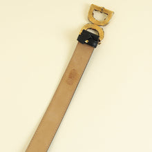 Dolce & Gabbana Black DG Amore Buckle Belt