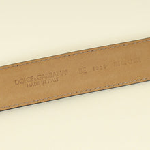Dolce & Gabbana Black DG Amore Buckle Belt