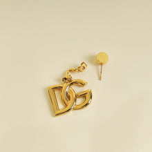 Dolce & Gabbana Gold DG Logo Drop Earrings