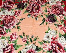 Dolce & Gabbana Multicolor Rose Print Scarf