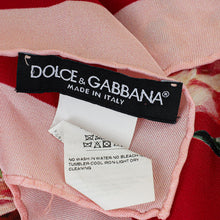 Dolce & Gabbana Multicolor Rose Print Scarf
