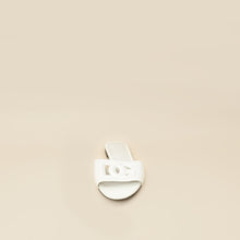 Dolce & Gabbana White DG Logo Cutout Slide Sandal 36