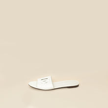 Dolce & Gabbana White DG Logo Cutout Slide Sandal 36