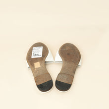 Dolce & Gabbana White DG Logo Cutout Slide Sandal 36