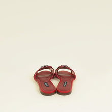 Dolce & Gabbana Red Bellucci Slide Flat Sandals 37.5