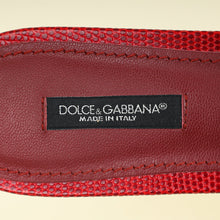 Dolce & Gabbana Red Bellucci Slide Flat Sandals 37.5