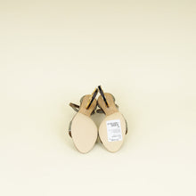Dolce & Gabbana Metallic Bronze Keira DG Heel Metallic Fabric Ankle Strap Sandals 37