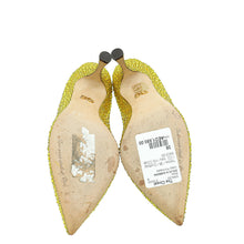 Dolce & Gabbana Yellow Crystal Embellished Pump 38