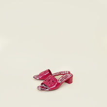 Dolce & Gabbana Dark Fuchsia DG 40 Millennials Mule Sandals 39