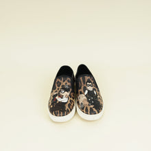 Dolce & Gabbana Brown DG Family Slip On Leopard Print Sneakers 39