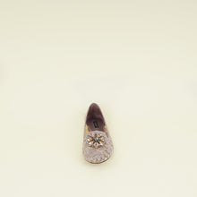 Dolce & Gabbana Lilac Bellucci Crystal Embellished Lace Flat Ballerina 40.5
