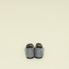 Dolce & Gabbana Grey Bellucci Crystal Embellished Lace Flat Ballerina 40.5