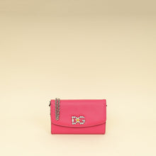 Dolce & Gabbana Pink DG Crystal Chain Wallet