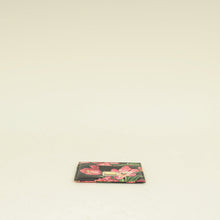Dolce & Gabbana Black Multicolor Floral Print Card Holder