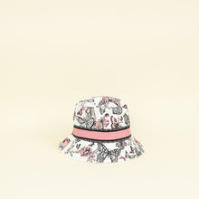 Christian Dior White Multicolor Butterfly Embroidered Bucket Hat