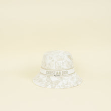 Christian Dior White Gold Butterfly Embroidered Bucket Hat