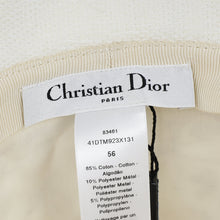 Christian Dior White Gold Butterfly Embroidered Bucket Hat