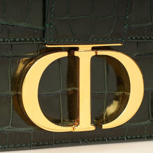 Christian Dior Forest Green Alligator 30 Montaigne Medium Bag