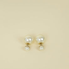 Christian Dior White Pearl Tribales Earrings