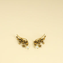 Christian Dior Antique Gold J'Adior Crystal Drop Earrings