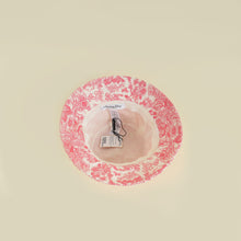 Christian Dior White Pink Toile De Jouy Embroidered Bucket Hat