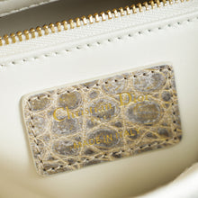 Christian Dior Bicolor Lady Dior Himalaya Crocodile Mini Chain Bag