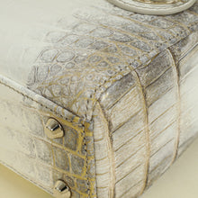 Christian Dior Bicolor Lady Dior Himalaya Crocodile Mini Chain Bag