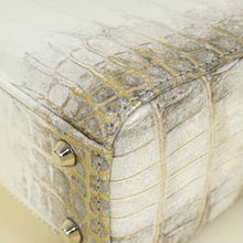 Christian Dior Bicolor Lady Dior Himalaya Crocodile Mini Chain Bag