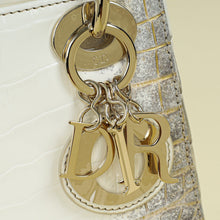 Christian Dior Bicolor Lady Dior Himalaya Crocodile Mini Chain Bag