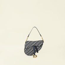 Christian Dior Bicolor  Oblique Saddle Medium Bag