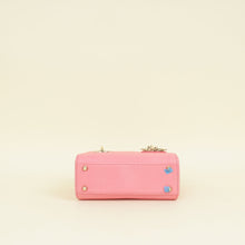 Christian Dior Pink Lady Dior Lizard Mini Chain Bag