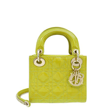 Christian Dior Lime Yellow Lady Dior Mini Bag