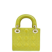 Christian Dior Lime Yellow Lady Dior Mini Bag