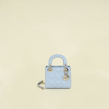 Christian Dior Ice Blue Chain Mini Lady Dior Bag