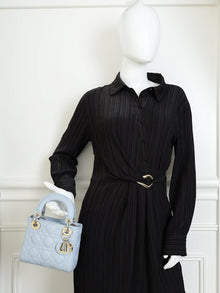 Christian Dior Ice Blue Chain Mini Lady Dior Bag