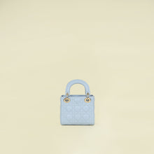 Christian Dior Ice Blue Chain Mini Lady Dior Bag