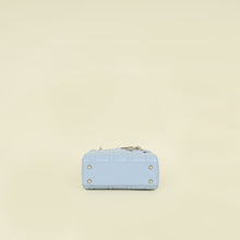 Christian Dior Ice Blue Chain Mini Lady Dior Bag