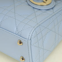 Christian Dior Ice Blue Chain Mini Lady Dior Bag