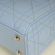 Christian Dior Ice Blue Chain Mini Lady Dior Bag