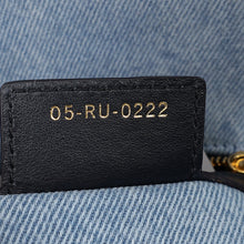 Christian Dior Blue Denim Macrocannage Medium Caro Bag