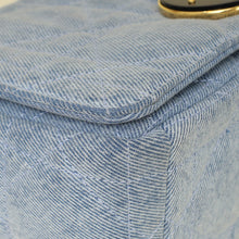 Christian Dior Blue Denim Macrocannage Medium Caro Bag