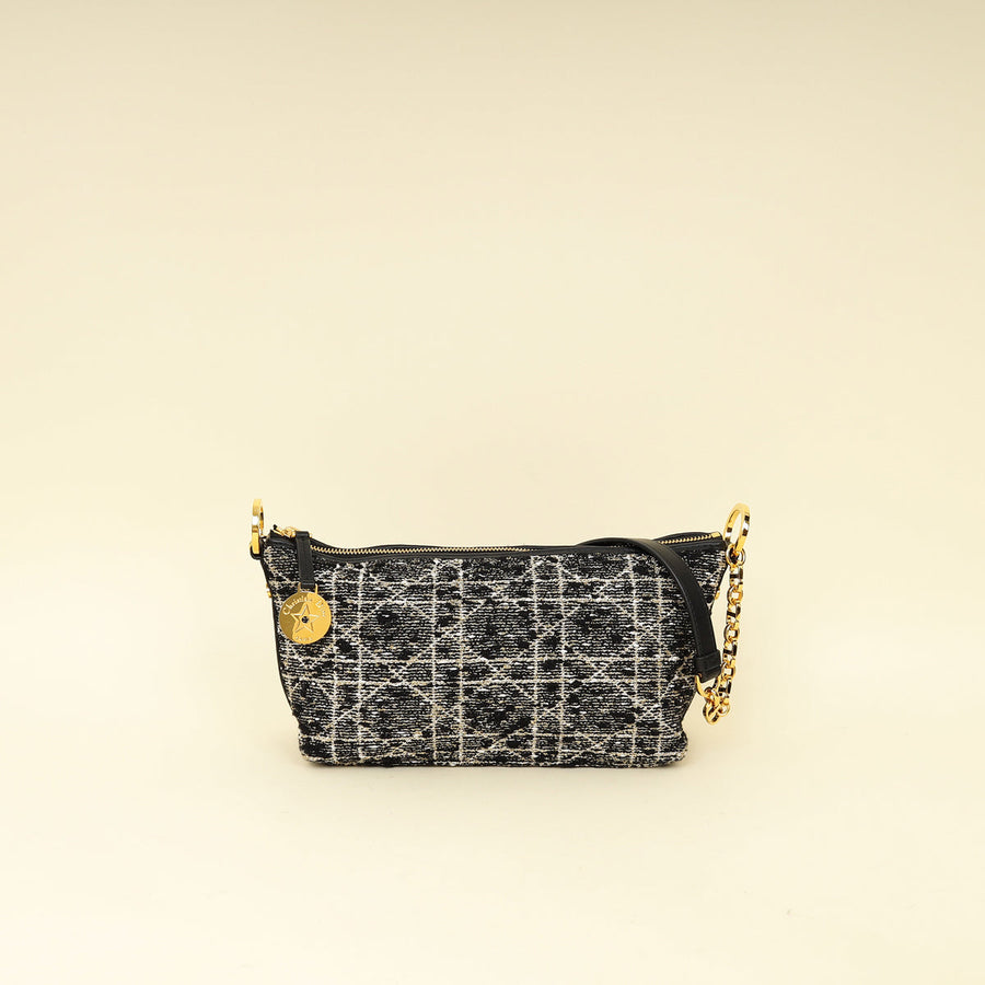 Christian Dior Black Diorstar Hobo Bag with Chain
