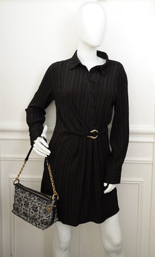 Christian Dior Black Diorstar Hobo Bag with Chain