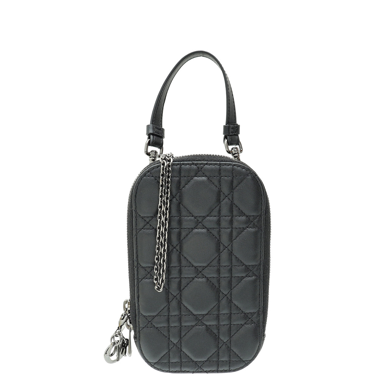 Christian Dior Black Lady Dior Call'in Dior Phone Holder