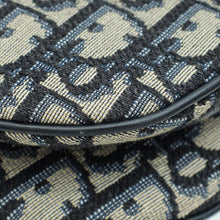 Christian Dior Navy Blue Oblique Saddle Mini Bag W/ Adjustable Strap