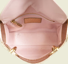 Christian Dior Metallic Champagne Lady Dior Metallic Python Mini Chain Bag